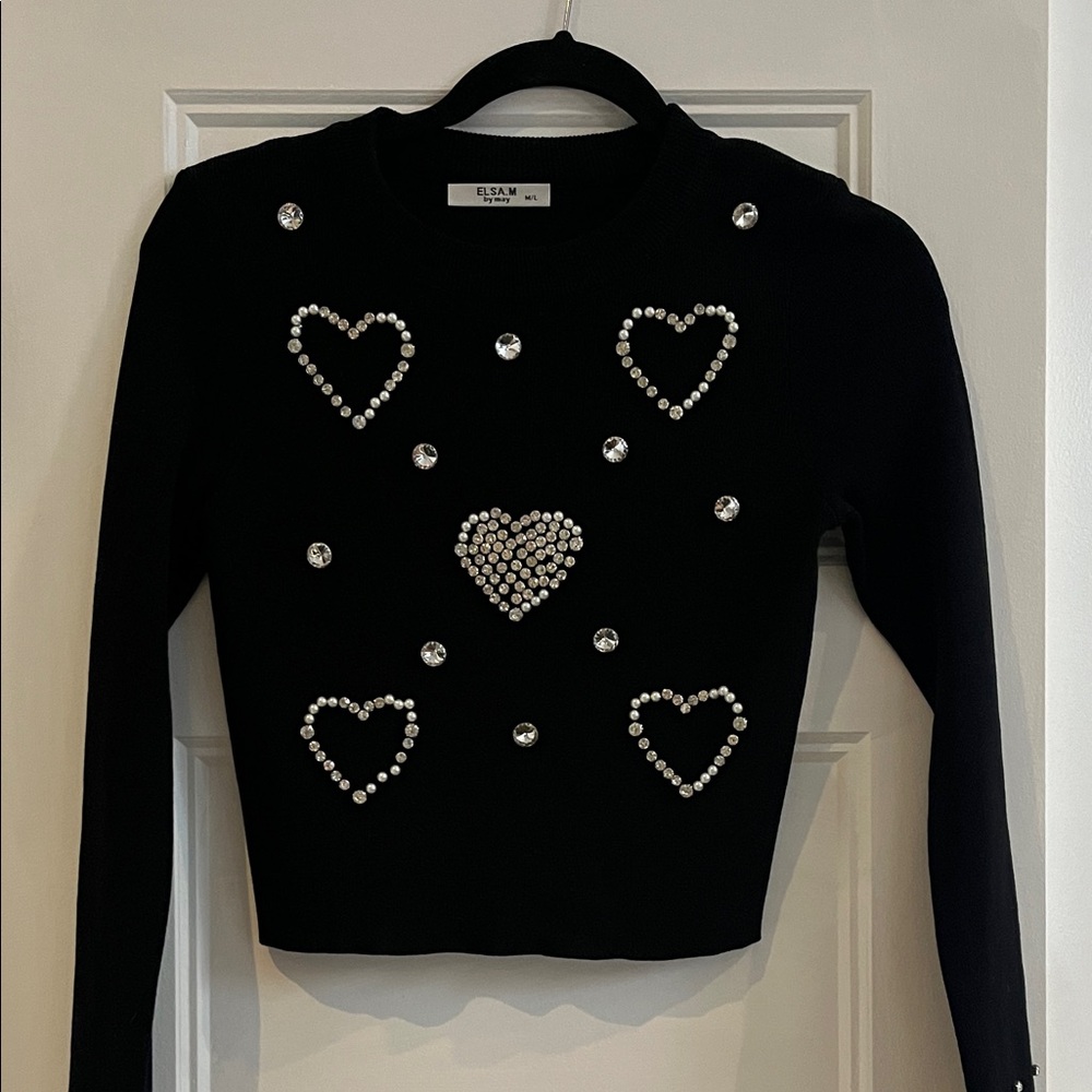 ELSA.M Black Ribbed Knitwear